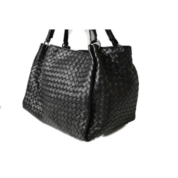 Bottega Veneta tote bag black intrecciato leather - Picture 3 of 9